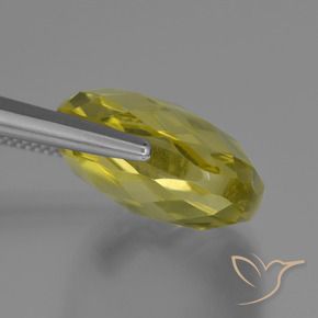 Quartz Gemstone in 19 x 19 mm (calibrated) Size for Sale, Quartz Stone in Light Yellow Color