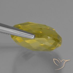 Quartz Gemstone in 19 x 19 mm (calibrated) Size for Sale, Quartz Stone in Pineapple Yellow Color