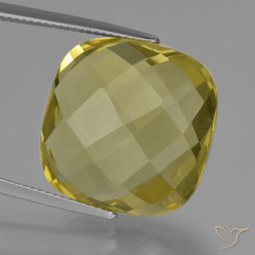 26.16ct Natural Pineapple Yellow Quartz, Cushion, VVS