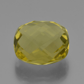 24.91 ct Yellow Quartz Stone, Natural Quartz in Cushion Checkerboard (double sided) Shape for Sale