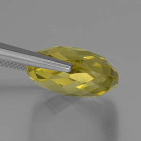 Quartz Gemstone in 18.9 x 18.9 mm Size for Sale, Quartz Stone in Lemon Color