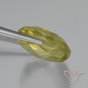 Quartz Gemstone in 19 x 19 mm (calibrated) Size for Sale, Quartz Stone in Light Yellow Color