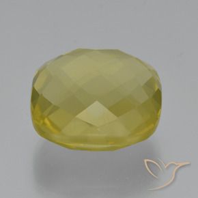 27.69 ct Yellow Quartz Stone, Natural Quartz in Cushion Checkerboard (double sided) Shape for Sale