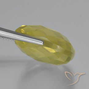 Quartz Gemstone in 19 x 19 mm (calibrated) Size for Sale, Quartz Stone in Light Yellow Color