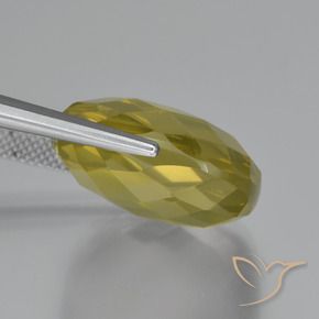 Quartz Gemstone in 19 x 19 mm (calibrated) Size for Sale, Quartz Stone in Pineapple Yellow Color