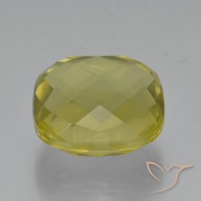 28.86 ct Yellow Quartz Stone, Natural Quartz in Cushion Checkerboard (double sided) Shape for Sale