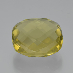 26.29 ct Yellow Quartz Stone, Natural Quartz in Cushion Checkerboard (double sided) Shape for Sale