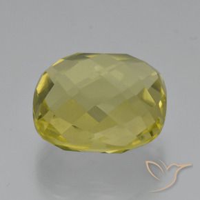 26.82 ct Yellow Quartz Stone, Natural Quartz in Cushion Checkerboard (double sided) Shape for Sale