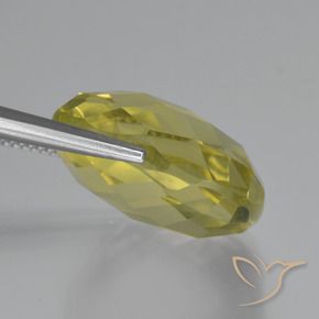 Quartz Gemstone in 19 x 19 mm (calibrated) Size for Sale, Quartz Stone in Pineapple Yellow Color
