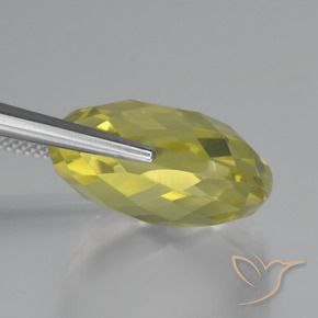 Quartz Gemstone in 19 x 19 mm (calibrated) Size for Sale, Quartz Stone in Pineapple Yellow Color