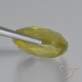 Quartz Gemstone in 19 x 19 mm (calibrated) Size for Sale, Quartz Stone in Light Yellow Color