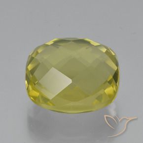 26.21 ct Yellow Quartz Stone, Natural Quartz in Cushion Checkerboard (double sided) Shape for Sale