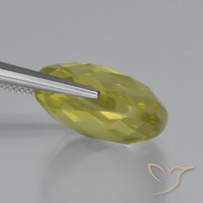 Quartz Gemstone in 19 x 19 mm (calibrated) Size for Sale, Quartz Stone in Light Yellow Color