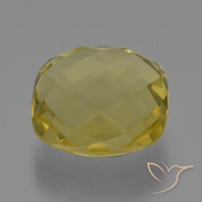 26.81 ct Yellow Quartz Stone, Natural Quartz in Cushion Checkerboard (double sided) Shape for Sale