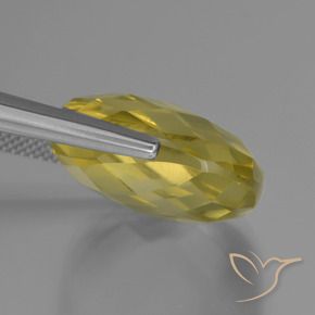 Quartz Gemstone in 19 x 19 mm (calibrated) Size for Sale, Quartz Stone in Light Yellow Color