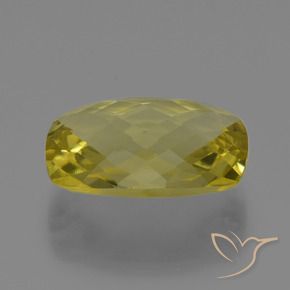 15.08 ct Yellow Quartz Stone, Natural Quartz in Cushion Checkerboard (double sided) Shape for Sale