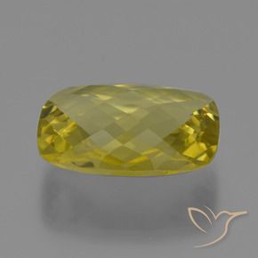 15.21 ct Yellow Quartz Stone, Natural Quartz in Cushion Checkerboard (double sided) Shape for Sale