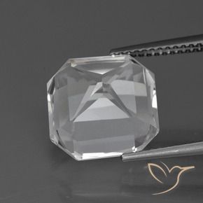 Quartz Gemstone in 12 x 12 mm (calibrated) Size for Sale, Quartz Stone in Clear White Color