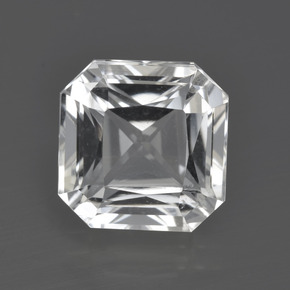 5.42 ct White Quartz Gemstone, Quartz Gem in Octagon / Scissor Cut Shape for Sale.