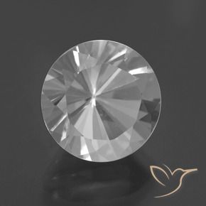 7.37 ct White Quartz Stone, Natural Quartz in Diamond-Cut Shape for Sale