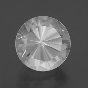 6.13 ct White Quartz Stone, Natural Quartz in Diamond-Cut Shape for Sale