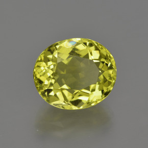 5.27 ct Yellow Quartz Stone, Natural Quartz in Oval Facet Shape for Sale