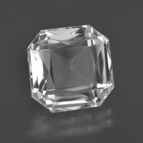 6.78 ct White Quartz Stone, Natural Quartz in Octagon / Scissor Cut Shape for Sale