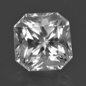 9.05 ct White Quartz Gemstone, Quartz Gem in Octagon / Scissor Cut Shape for Sale.