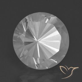 8.79 ct White Quartz Stone, Natural Quartz in Diamond-Cut Shape for Sale