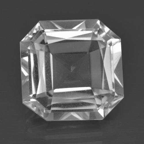 Weiß Quarz Edelstein - 10.3ct Oktagon Scheren Schliff (ID: 417863)