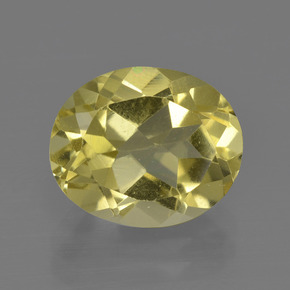 Amarillo piña claro Cuarzo Gema - 3.5ct Forma ovalada (ID: 417893)