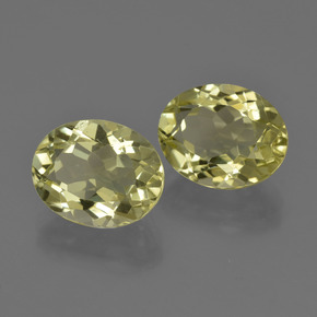 7.11 ctw Yellow Quartz Stones, Natural Quartz in Oval Facet Shape for Sale
