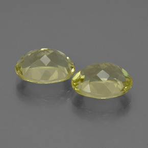 Quartz Gemstones in 11 x 9 mm (calibrated) Size for Sale, Quartz Stones in Lemon Color