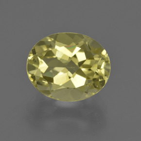 3.76 ct Yellow Quartz Gemstone, Quartz Gem in Oval Facet Shape for Sale.