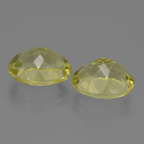 Quartz Gemstones in 11 x 9 mm (calibrated) Size for Sale, Quartz Stones in Lemon Color