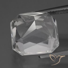 Quartz Gemstone in 13 x 13 mm (calibrated) Size for Sale, Quartz Stone in Clear White Color