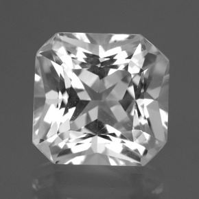 6.46 ct White Quartz Gemstone, Quartz Gem in Octagon / Scissor Cut Shape for Sale.