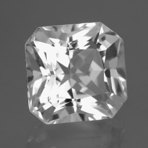 6.46 ct White Quartz Stone, Natural Quartz in Octagon / Scissor Cut Shape for Sale