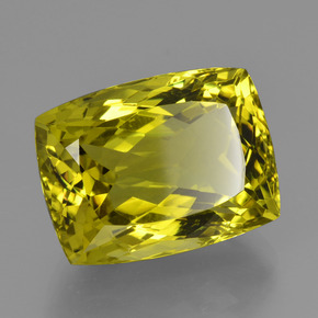 22.65 ct Yellow Quartz Stone, Natural Quartz in Cushion-Cut Shape for Sale