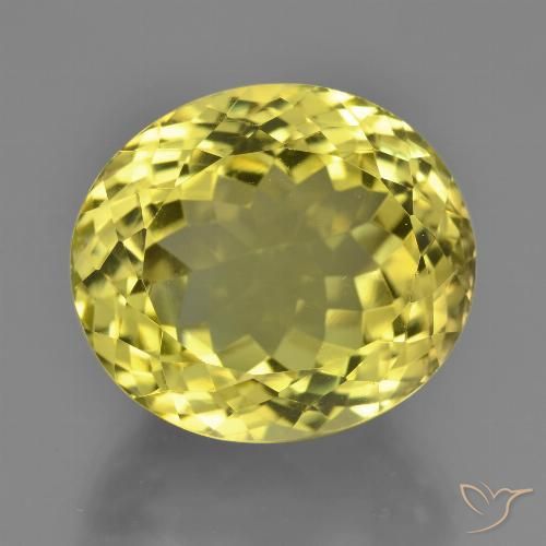 Cuarzo Amarillo Ovalada de 16,9 x 14,9mm de Brasil, peso de 18.09 ct, piedra preciosa natural Irradiado en vvs-vs Clarity, Cuarzo Forma ovalada de 1 pieza - Color: Amarillo claro medio, dureza Mohs de 7 Adecuado para joyas de uso diario, Photo A