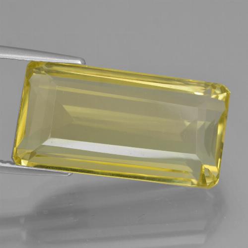 Dijon Yellow Кварц Камень - 16.6ct Восьмиугольная ступенчатая огранка (ID: 451946)