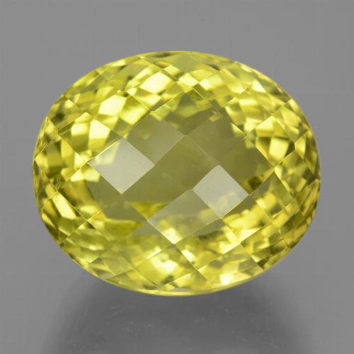 Corn Yellow Кварц Камень - 20.5ct Овал Шахматный (ID: 452006)