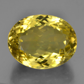 Autumn Yellow Кварц Камень - 17.9ct Фасетный Овал (ID: 452100)