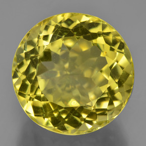 Medium Yellow Quartz Gem - 19.3ct Round Facet (ID: 452102)