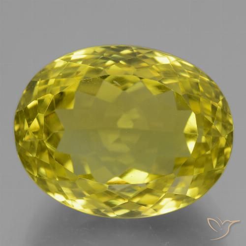 21.76ct Natural Corn Yellow Quartz, Oval, VVS