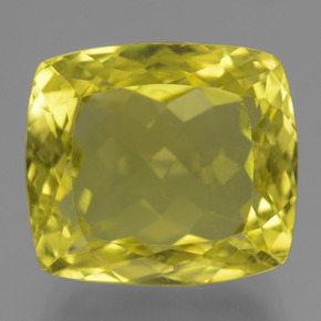Medium Yellow Quartz Gem - 23.7ct Cushion-Cut (ID: 453505)