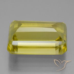 Quartz Gemstone in 17.3 x 11.2 mm Size for Sale, Quartz Stone in Medium-Light Yellow Color