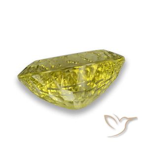 Quartz Gemstone in 23.5 x 19.7 mm Size for Sale, Quartz Stone in Pineapple Yellow Color