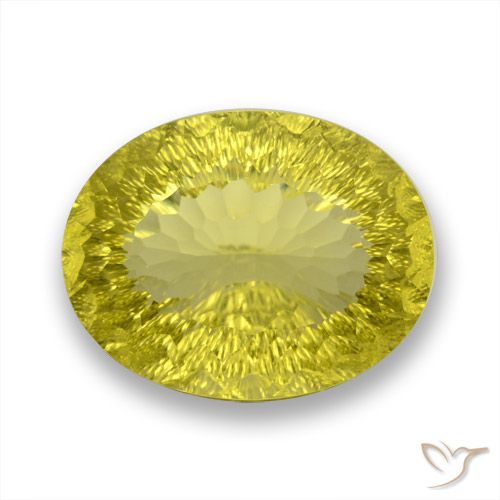 61.96ct Natural Pineapple Yellow Quartz, Oval, VVS