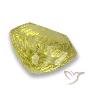 Quartz Gemstone in 20.6 x 17.8 mm Size for Sale, Quartz Stone in Bumblebee Yellow Color